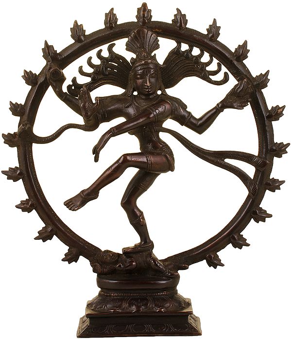 11" Nataraja Brass Statue | Handmade | Made in India