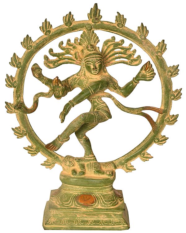 9" Nataraja In Brass | Handmade | Made In India