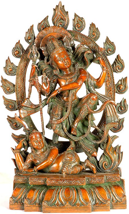 15" Shiva's Dance of Destruction (Tandava) In Brass | Handmade | Made In India