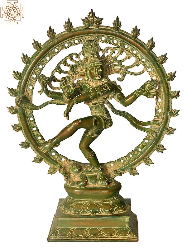 13" Nataraja Sculpture in Brass | Handmade | Made in India