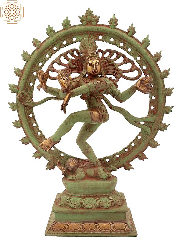 13" Nataraja Sculpture in Brass | Handmade | Made in India