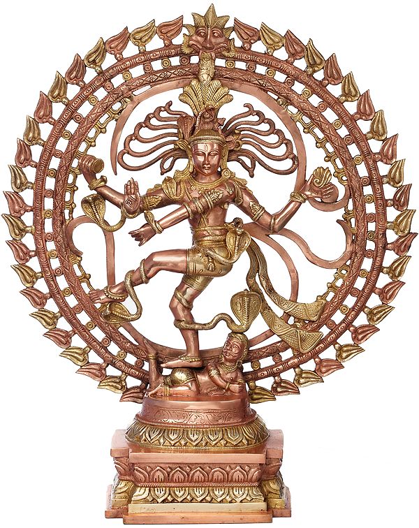 27" Shiva as Nataraja In Brass | Handmade | Made In India