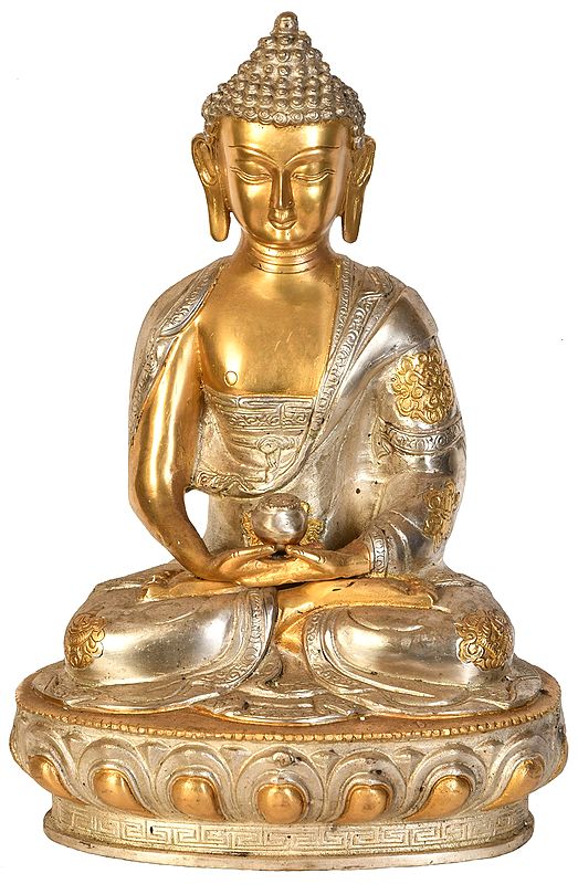 12" Buddha in Dhyana Mudra (Meditation) In Brass | Handmade | Made In India