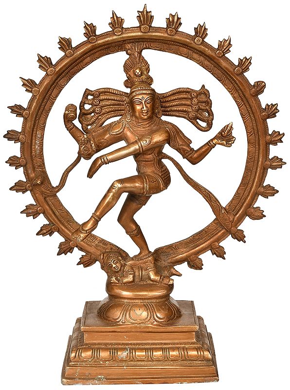15" Nataraja, Of Divine Prowess In Brass | Handmade | Made In India