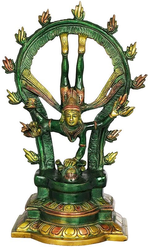 12" Shiva's Extreme Tandava (Nataraja) In Brass | Handmade | Made In India