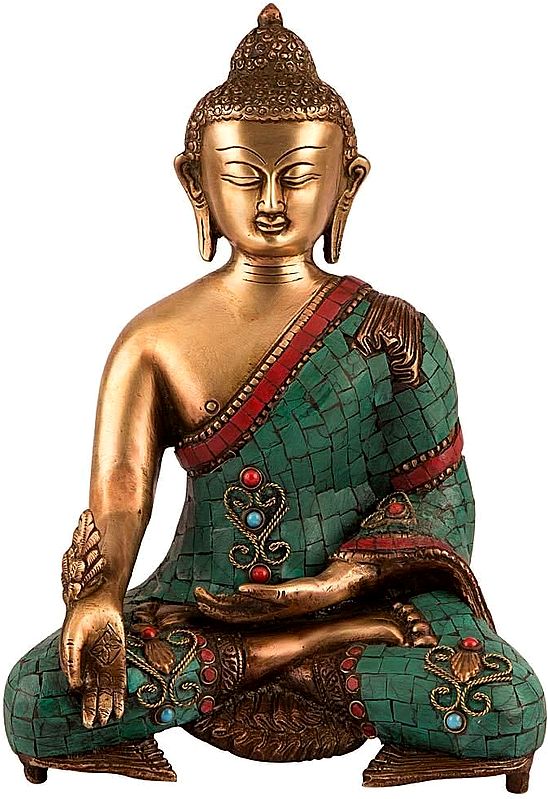 Buddha Steeped In Meditation, His Skin Resplendent With The Calm Within