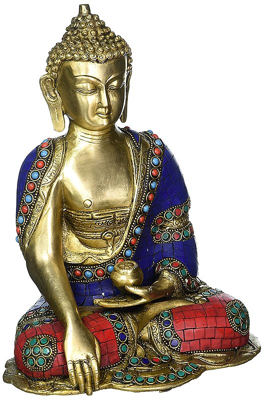 Seated Buddha, His Hand In Bhumisparsha Mudra