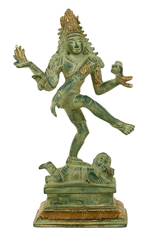9" Dancing Shiva In Brass | Handmade | Made In India