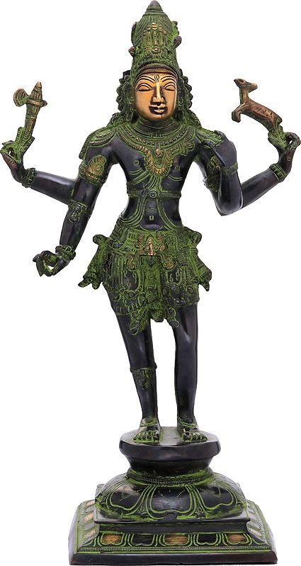 17" Lord Shiva as Pashupatinath In Brass | Handmade | Made In India