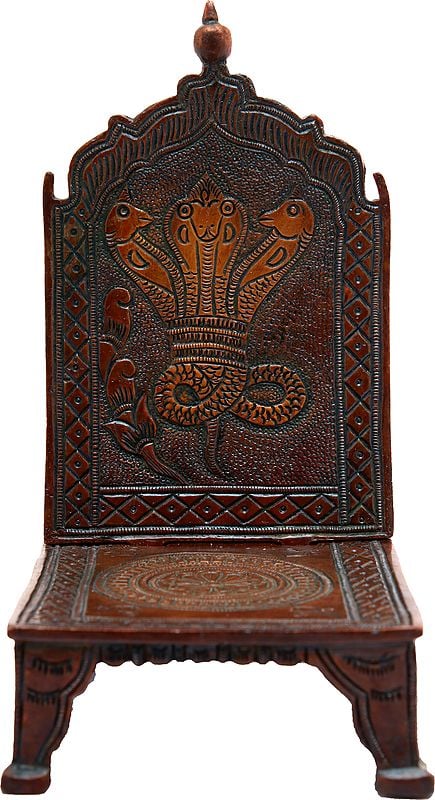 7" Deity Throne in Brass | Handmade | Made in India