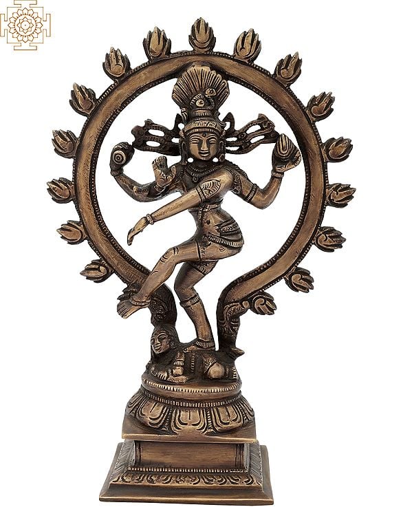 9" The Lissome Nataraja In Brass | Handmade | Made In India