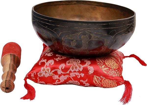 8" Tibetan Buddhist Singing Bowl | Handmade |