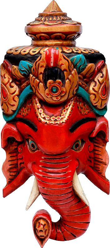 Lord Ganesha Nepalese Wall Hanging Mask