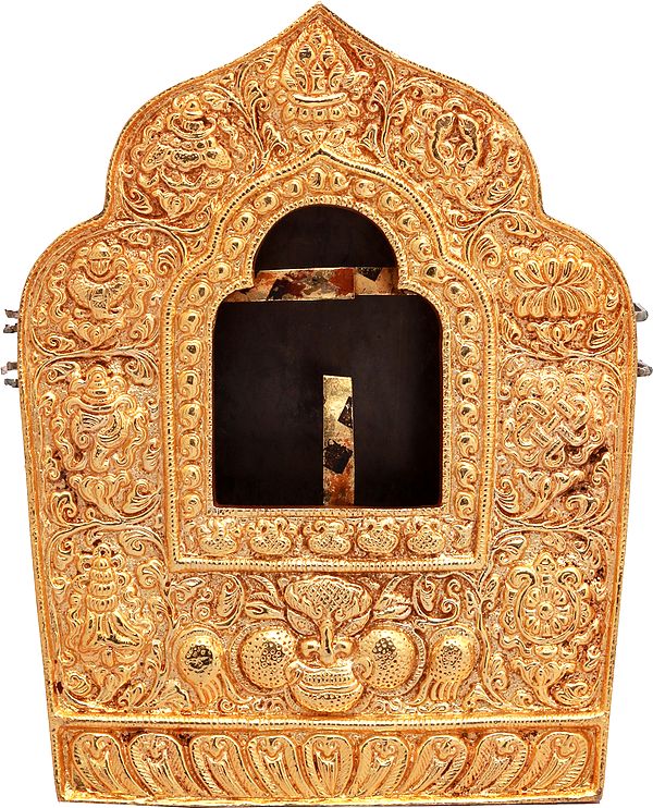 Tibetan Buddhist Large Gau Box from Nepal