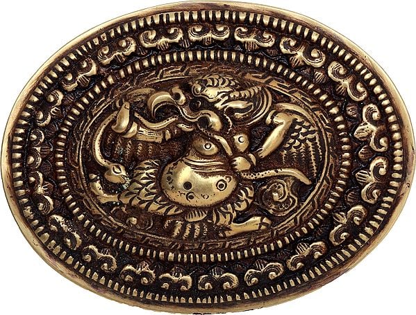 (Made in Nepal) Garuda Belt Buckle - Tibetan Buddhist