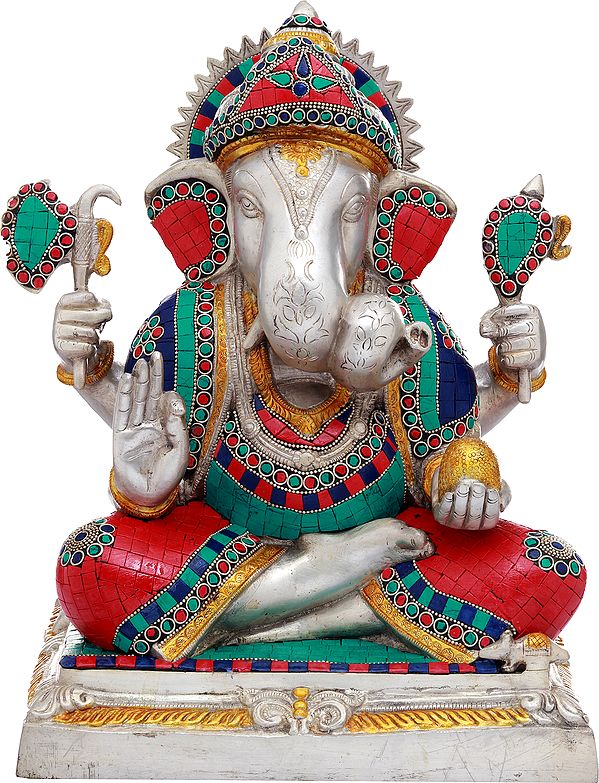Lord Ganesha with Twisted Trunk