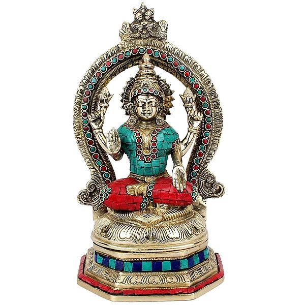Goodess of Wealth Lakshmi Brass Statue