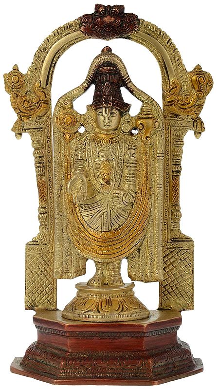 Lord Tirupati Balaji Standing Brass Statues
