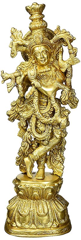 Krishna Brass Statue