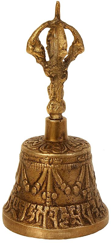 Nepali Bell Brass Statue