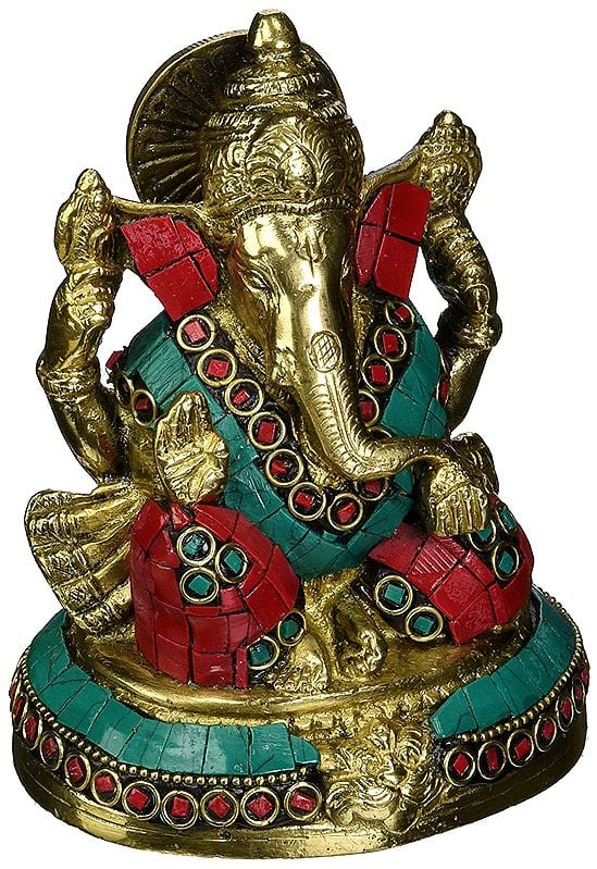 God Lord Ganesh Ganpati Brass Statue
