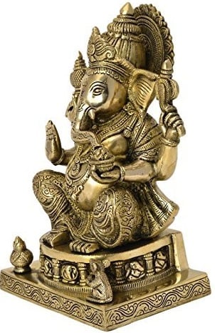 Astmangal Ganesh Brass Statue