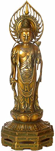 Japanese Form Of Padmapani Avalokiteshvara Sculpture