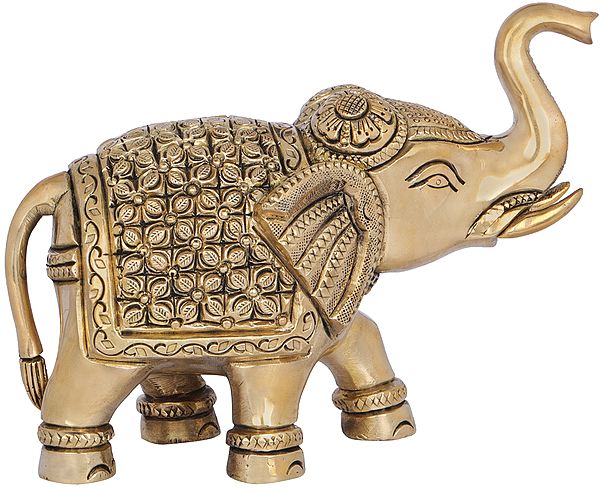 Elephant with Upraised Trunk (Auspicious Accroding to Vastu)