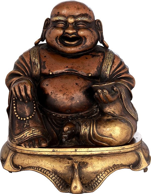 Laughing Buddha Incense Burner From Nepal (Tibetan Buddhist)