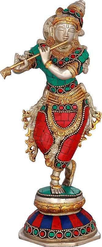 9" Shri Krishna In Brass | Handmade | Made In India