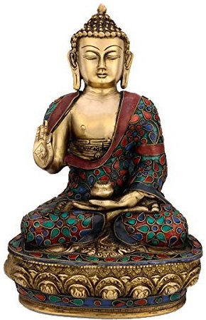 Gautam Buddha in Vitark Mudra - Tibetan Buddhist Deity  (Preaching)