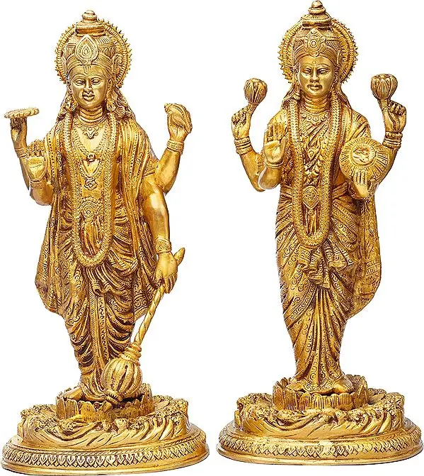 Lord Vishnu with Goddess Lakshmi