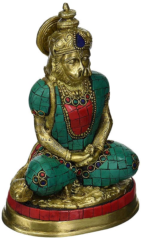 Lord Hanuman in meditaion mudra