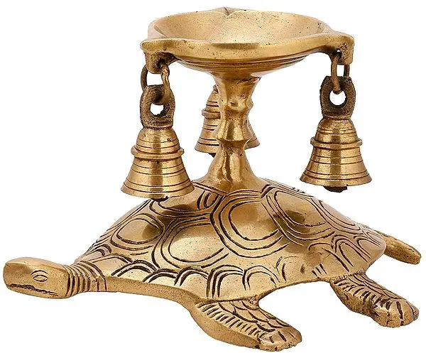 Vastu Puja Diya on Tortoise