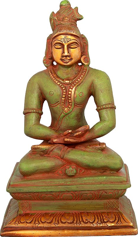 6" The Mahayogi Shiva In Brass | Handmade | Made In India