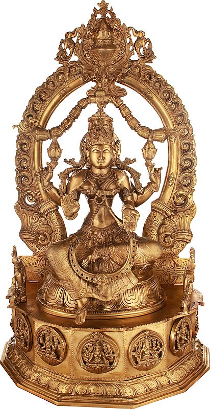 Superfine Goddess Lakshmi in Blessing Gesture