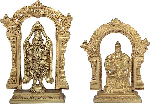 Lord Venkateshwara with Goddess Padmavati
