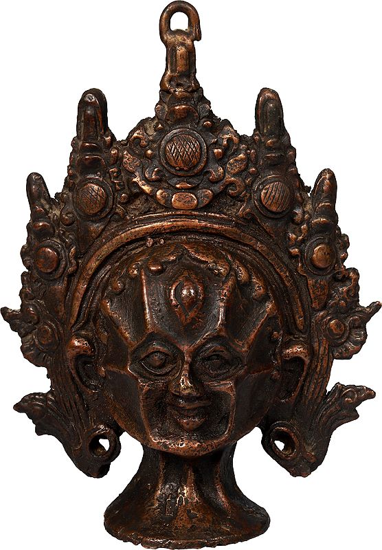 Chamunda Devi (Goddess Kali) Wall Hanging Mask From Nepal
