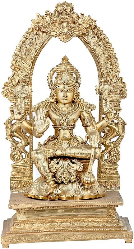 The Grace Of Seated Vishnu, Contained By The Aureole