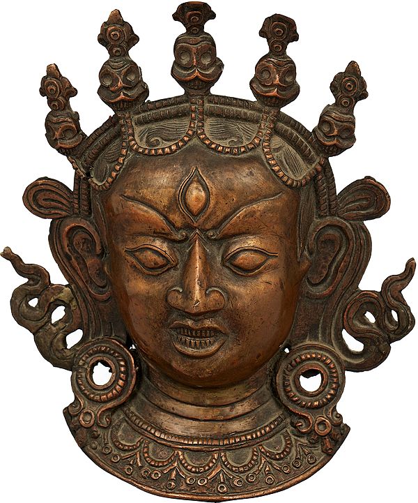 Goddess Kali Wall Hanging Mask From Nepal