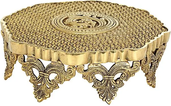 Ritual Chowki with Flower Patterns