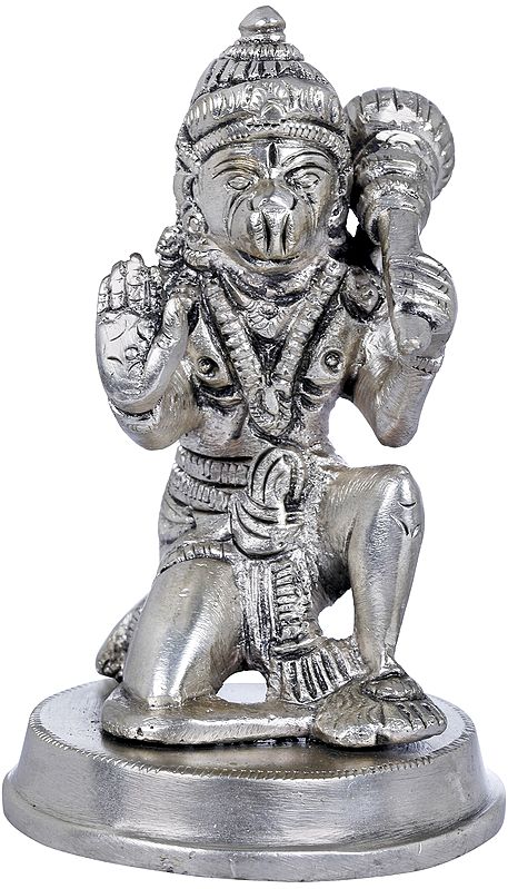 3" Shri Hanuman Small Statue in Brass | Handmade | Made in India