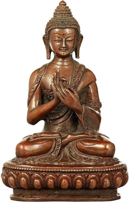 Lord Buddha in the Dharmachakra Mudra - Made in Nepal
