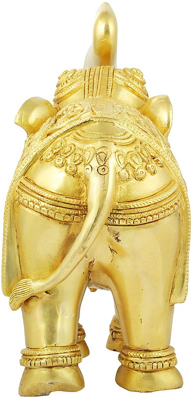 Decorated Elephant with Upraised Trunk (Supremely Auspicious according