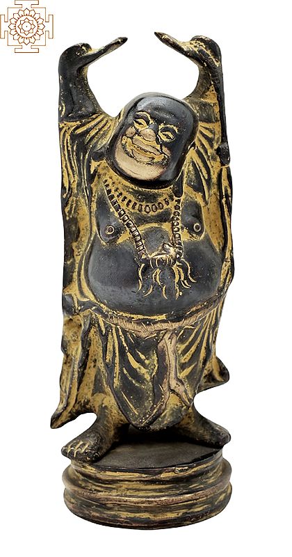 6" Laughing Buddha - Tibetan Buddhist In Brass | Handmade | Made In India