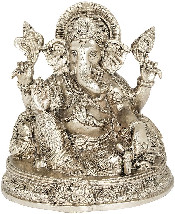 6" Bhagawan Ganesha In Brass | Handmade | Made In India