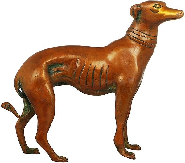 Dog Figurine in Brass