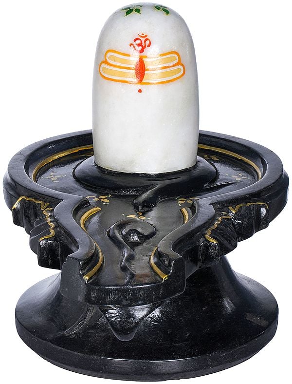 Heavy Black Stone Shiva Linga