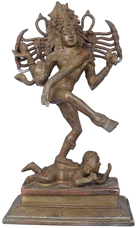 14" Dancing Shiva In Brass | Handmade | Made In India