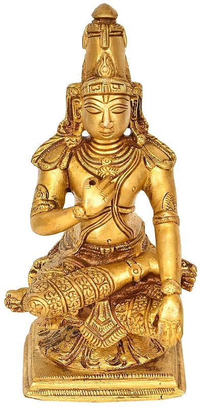 Handcrafted Small Size Brass Sculpture of Lord Rama